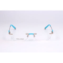 Dsquared² Brille aus silbernem Metall