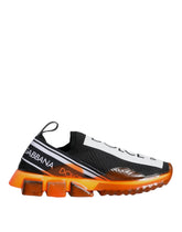 Dolce & Gabbana Sorrento Slip-On Sneakers in Schwarz und Orange