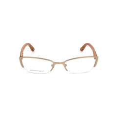 Alexander McQueen Braune Metallbrille (Gestell)