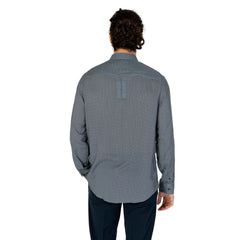 Armani Exchange Graues Viskose-Gemustertes Hemd
