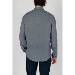 Armani Exchange Graues Viskose-Gemustertes Hemd