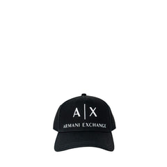 Armani Exchange Black Cotton Cap (Baseball Hat)