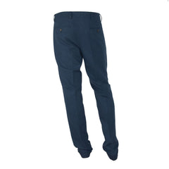 Made in Italy Blue Cotton Men Pants