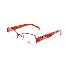 Emilio Pucci Orangefarbene Metallbrille (Gestelle)