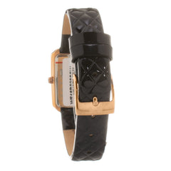 Folli Follie Black Leather Dress Watch