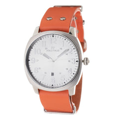Folli Follie orangefarbene Lederarmbanduhr
