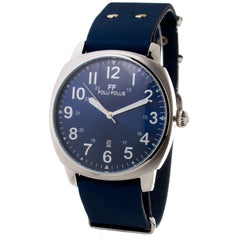 Folli Follie blaue Lederarmbanduhr