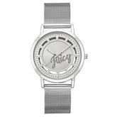 Juicy Couture Silver Stainless Steel Dress Watch