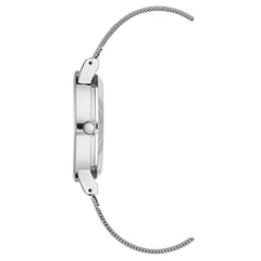 Juicy Couture Damen-Armbanduhr aus silberfarbenem Edelstahl