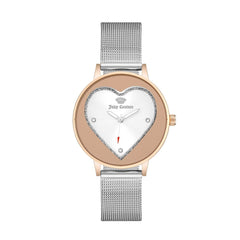 Juicy Couture Silver Stainless Steel Dress Watch