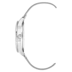 Juicy Couture Damen-Armbanduhr aus silberfarbenem Edelstahl