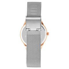 Juicy Couture Damen-Armbanduhr aus silberfarbenem Edelstahl
