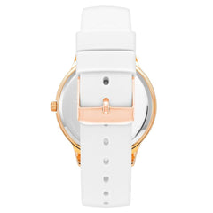 Juicy Couture weiße synthetische Kleideruhr