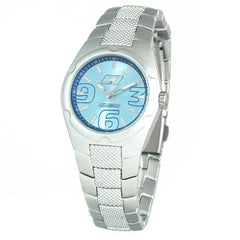 Chronotech Silberne Edelstahl-Dresswatch