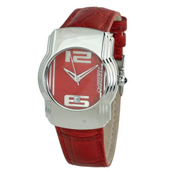 Chronotech Mehrfarbige Leder-Armbanduhr