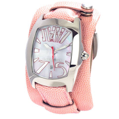 Chronotech Mehrfarbige Leder-Armbanduhr