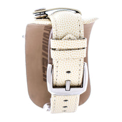 Chronotech Armbanduhr mit beigefarbenem Lederarmband