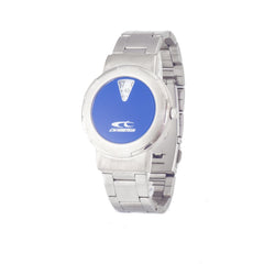 Chronotech Graue Edelstahl-Armbanduhr