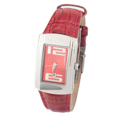 Chronotech Mehrfarbige Leder-Armbanduhr