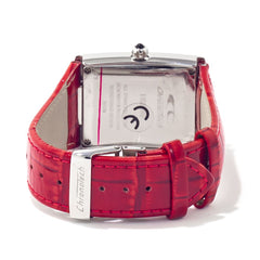 Chronotech Quarzuhr mit Lederarmband und vielfarbigem Zifferblatt