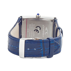 Chronotech Blaue Lederarmbanduhr