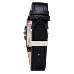 Chronotech Black Leather Dress Watch