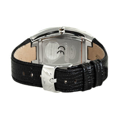 Chronotech Black Leather Dress Watch
