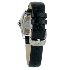 Chronotech Black Leather Dress Watch