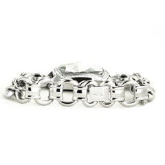 Chronotech Silver Stainless Steel Dress Watch