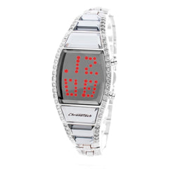 Chronotech Silver Stainless Steel Digital Watch