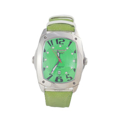 Chronotech Green Leather Dress Watch