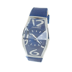 Chronotech Blaue Lederarmbanduhr