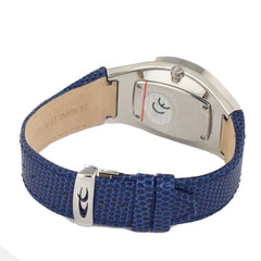 Chronotech Blaue Lederarmbanduhr