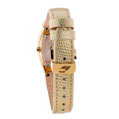 Chronotech Goldene Lederarmbanduhr