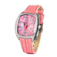 Chronotech Mehrfarbige Leder-Armbanduhr