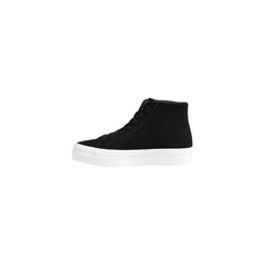 Calvin Klein Jeans Schwarze Plateau-Sneakers aus Wildleder