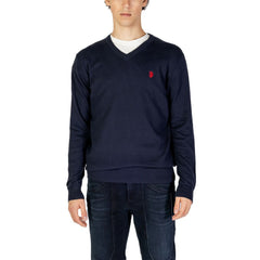 U.S. POLO ASSN. Blauer Kaschmirpullover