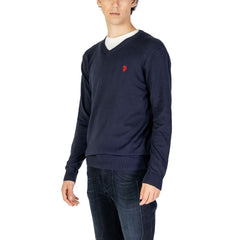 U.S. POLO ASSN. Blauer Kaschmirpullover