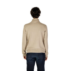 U.S. POLO ASSN. Beiger Baumwoll-Rollkragenpullover