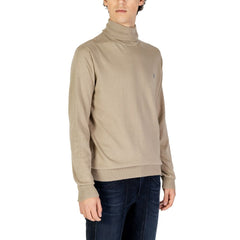 U.S. POLO ASSN. Beiger Baumwoll-Rollkragenpullover