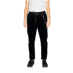 Gianni Lupo Schwarze Freizeithose aus Baumwolle