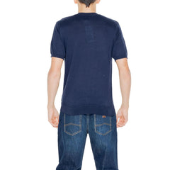 Hamaki-Ho Blaues Baumwoll-T-Shirt