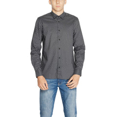 Antony Morato Hemd mit Muster aus grauer Baumwolle