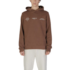 Underclub Hoodie aus brauner Baumwolle