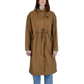 Blue Bicolor Cotton Parka