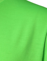 Dolce & Gabbana Grünes Logo Rundhals Kurzarm T-Shirt