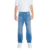 Replay blauwe katoenen relaxed fit jeans