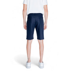 Antony Morato Bermuda-Shorts aus blauer Leinenfaser