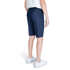 Antony Morato Bermuda-Shorts aus blauer Leinenfaser
