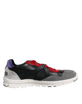 Dolce & Gabbana Mehrfarbige niedrige Sneakers aus Wildleder